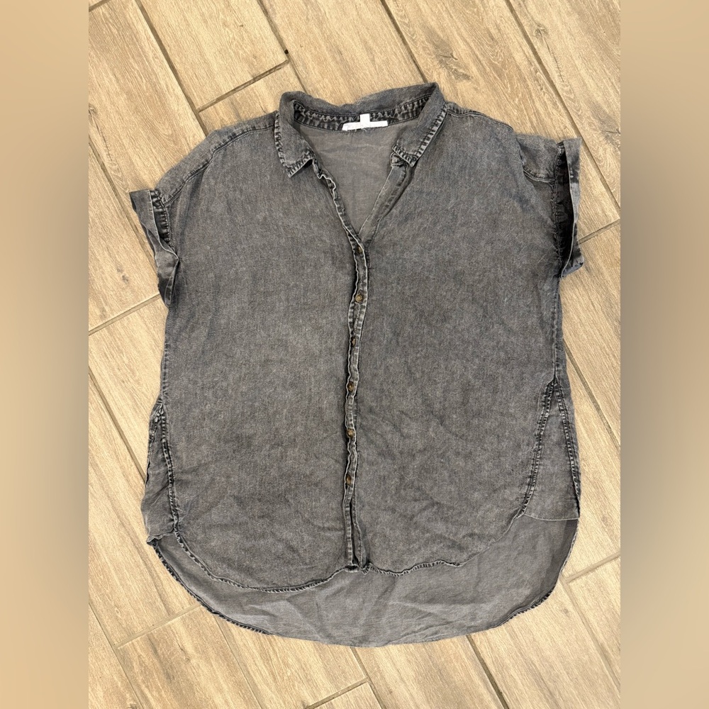 Jane and Delancey Charcoal Button Down Shirt